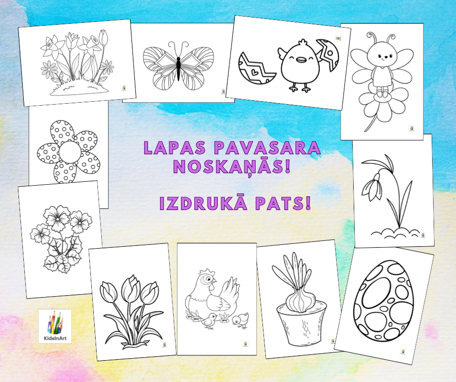 Izkrāso pavasari! 🐰