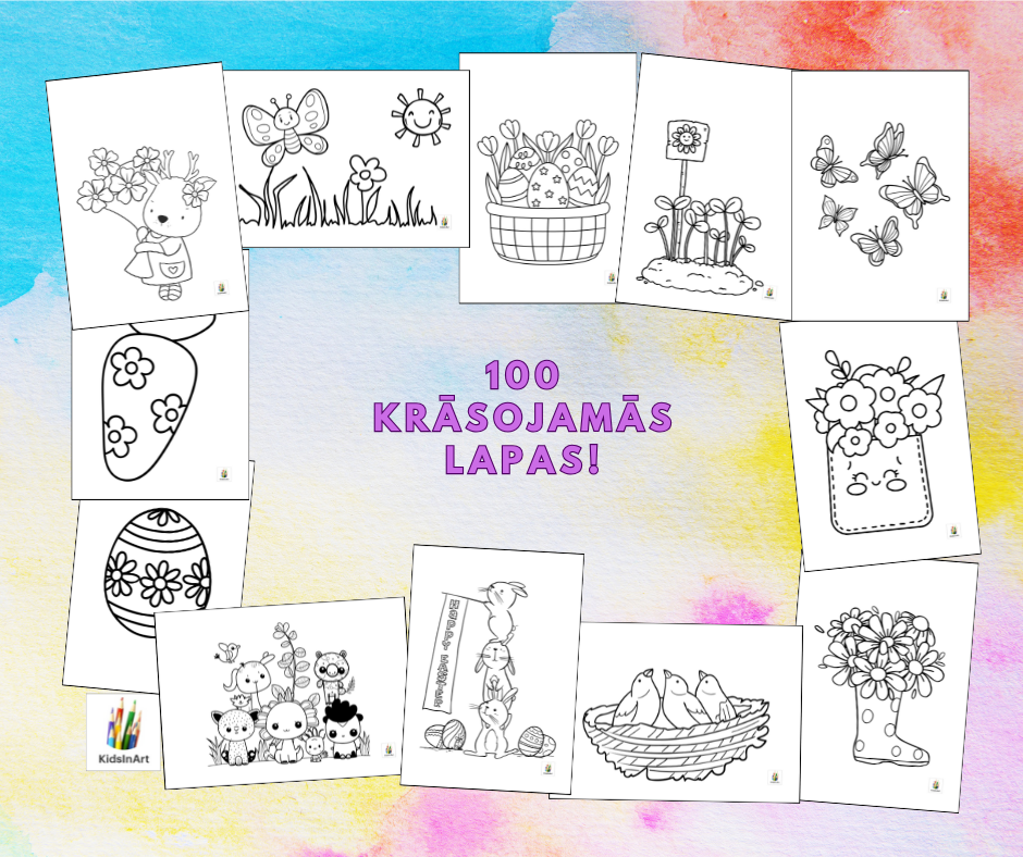 Izkrāso pavasari! 🐰