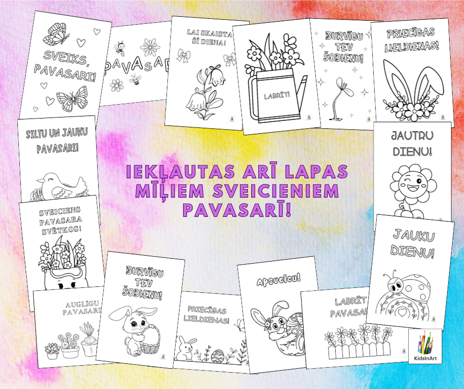 Izkrāso pavasari! 🐰