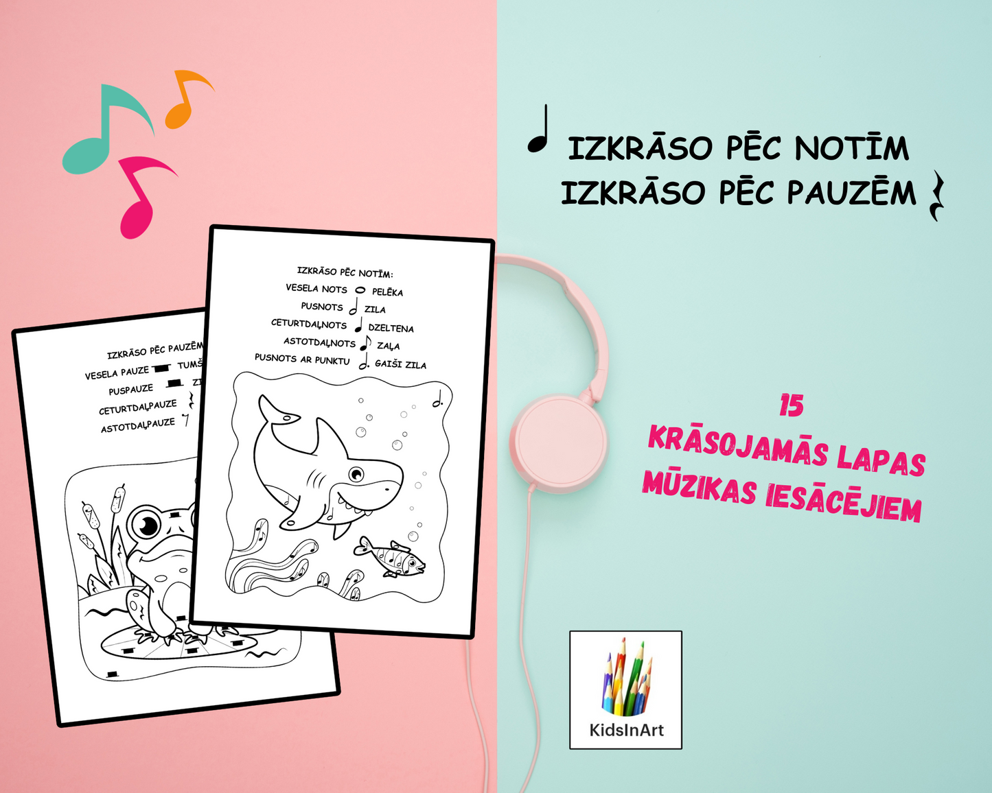 Izkrāso pēc notīm, izkrāso pēc pauzēm 🎵