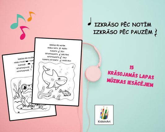 Izkrāso pēc notīm, izkrāso pēc pauzēm 🎵